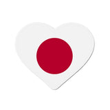 Aimant coeur drapeau japon forme cœur pour surface métallique