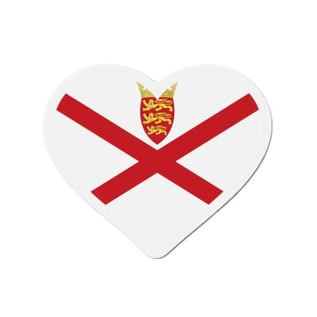 Aimant cœur drapeau jersey forme décorative souvenir gift