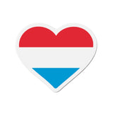 Aimant cœur drapeau luxembourg forme décorative colorée
