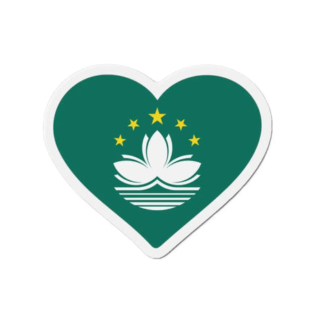 Aimant cœur drapeau macao magnétique souvenir décoratif