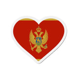 Aimant cœur drapeau monténégro magnétique décoratif