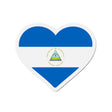 Aimant cœur drapeau nicaragua forme décorative magnétique
