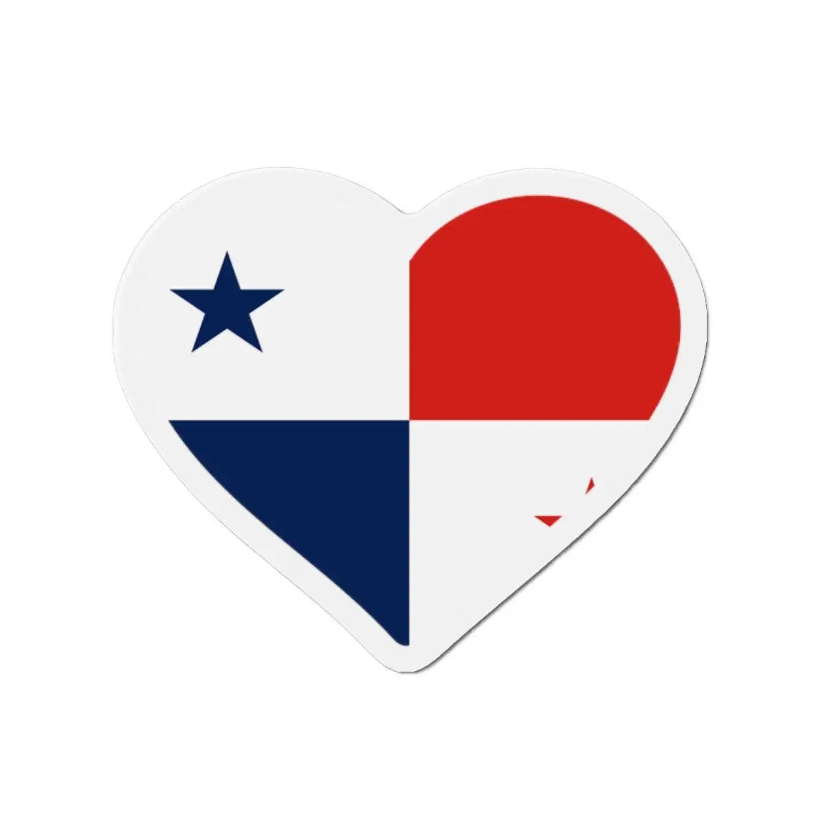 Aimant cœur drapeau panama décoratif pour réfrigérateur
