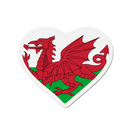 Aimant cœur drapeau pays de galles souvenir décoratif
