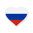 Aimant coeur drapeau russie magnétique forme décorative