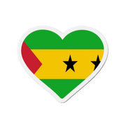 Aimant coeur drapeau sao tomé-et-principe magnétique décoratif