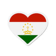 Aimant cœur drapeau tadjikistan finition brillante décorative