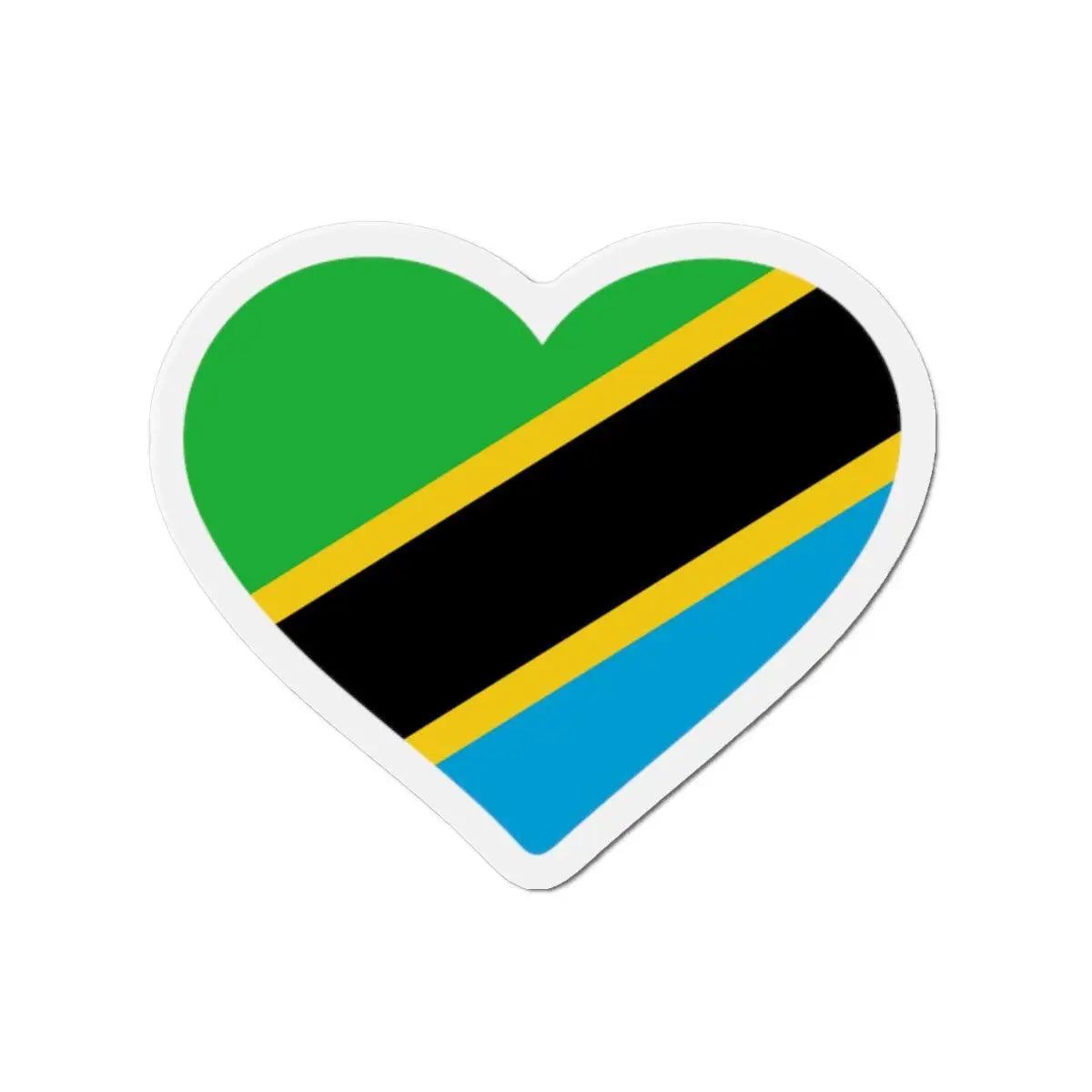 Aimant cœur drapeau tanzanie aimant décoratif souvenir
