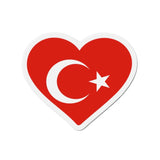 Aimant cœur drapeau turquie forme décorative pour surfaces