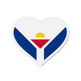 Aimant cœur saint-martin drapeau antilles françaises déco