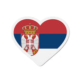 Aimant coeur serbie magnétique décoratif forme originale