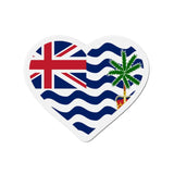 Aimant cœur territoire britannique de l’océan indien décoratif