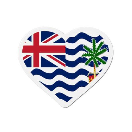 Aimant cœur territoire britannique de l’océan indien décoratif