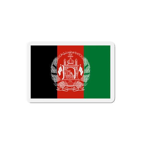 Aimant drapeau afghanistan rectangulaire déco métallique