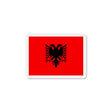 Aimant drapeau albanie rectangulaire décoration métal