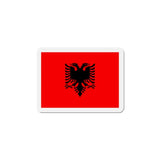 Aimant drapeau albanie rectangulaire décoration métal