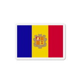 Aimant drapeau andorre forme rectangulaire décoratif
