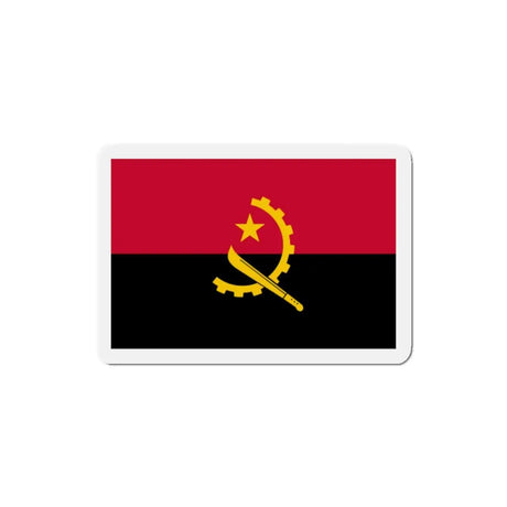 Aimant drapeau angola forme rectangulaire décoratif