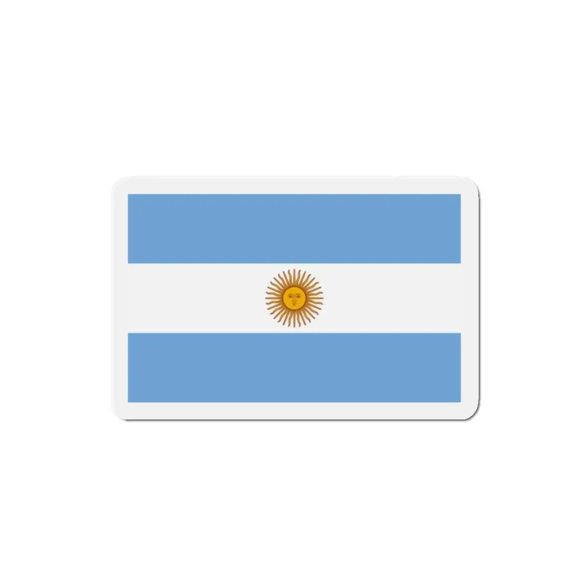 Aimant drapeau argentine rectangulaire décoratif magnétique