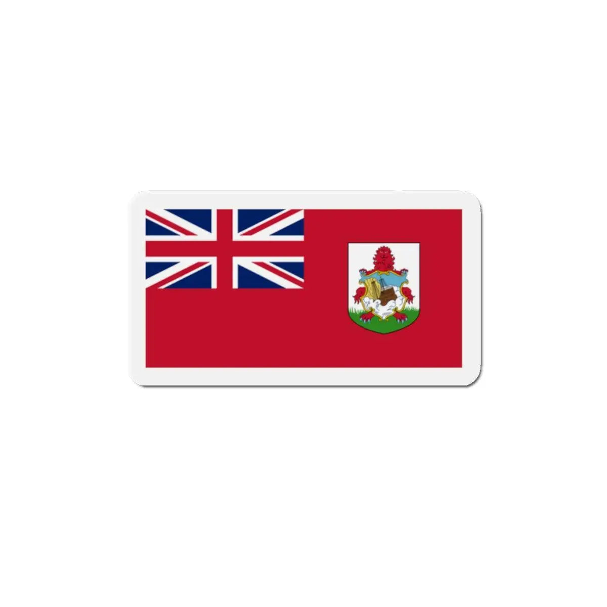 Aimant drapeau bermudes forme rectangulaire décoratif