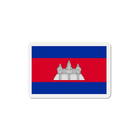 Aimant drapeau cambodge forme rectangulaire décoratif