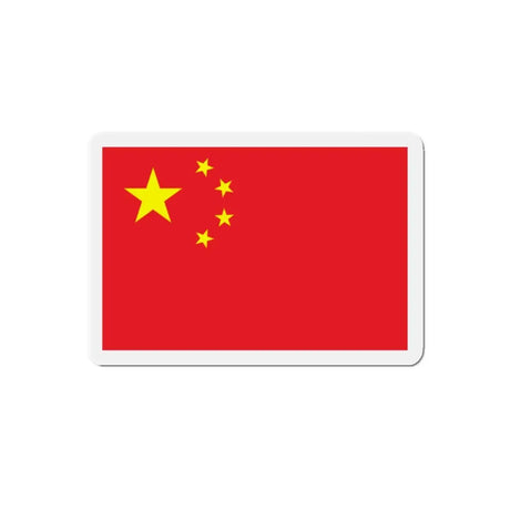 Aimant drapeau chine rectangulaire finition brillante