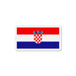 Aimant drapeau croatie forme rectangulaire décoratif