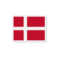 Aimant drapeau danemark forme rectangulaire décoratif