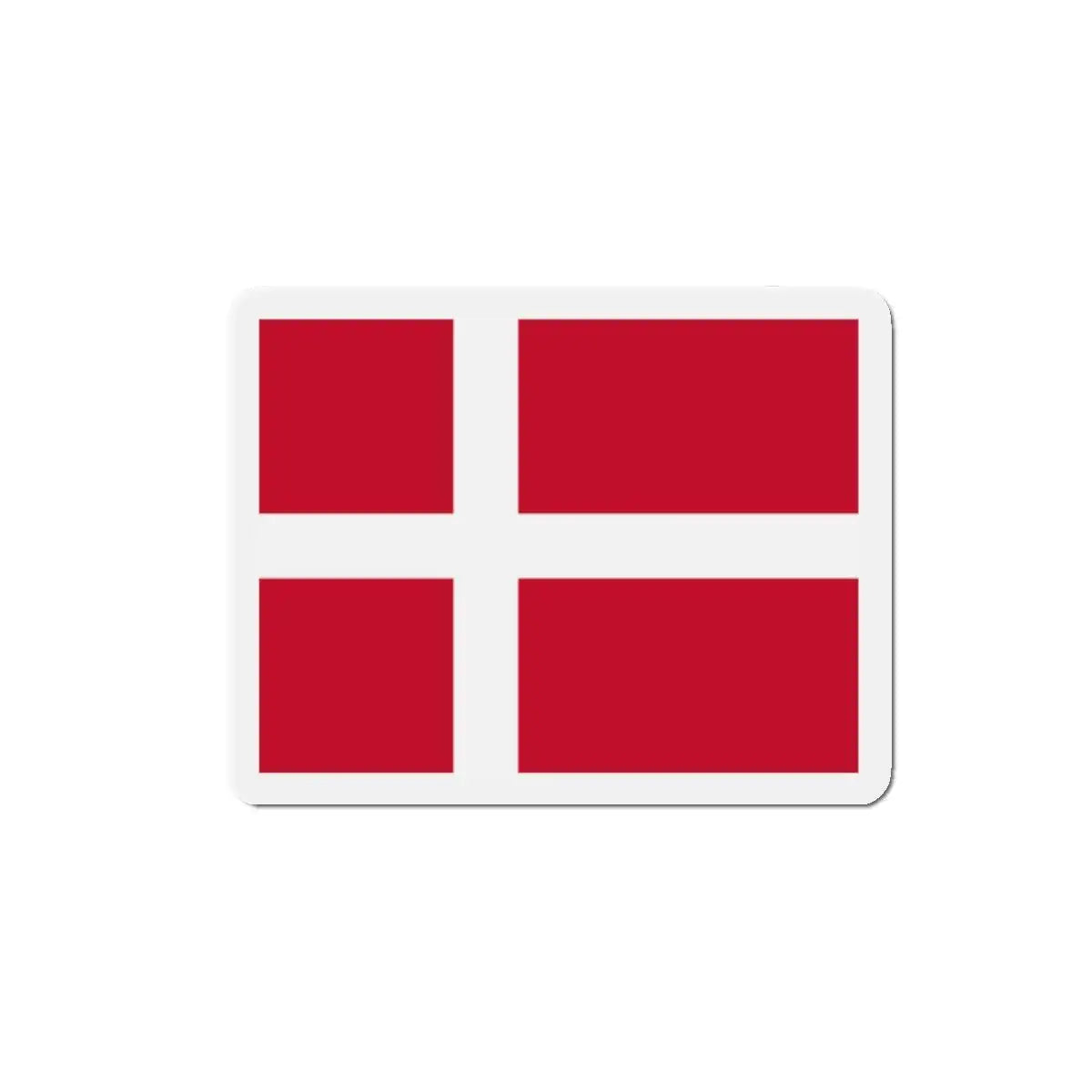 Aimant drapeau danemark forme rectangulaire décoratif