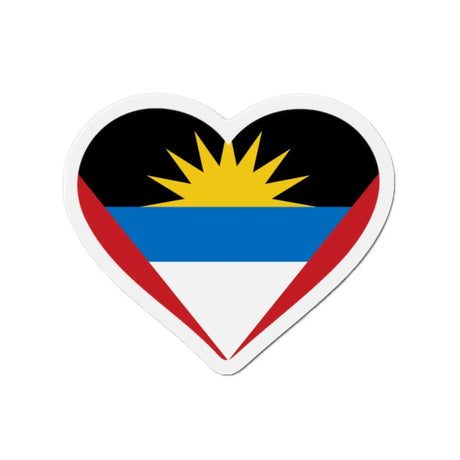 Aimant drapeau de l’antigua-et-barbuda – forme cœur