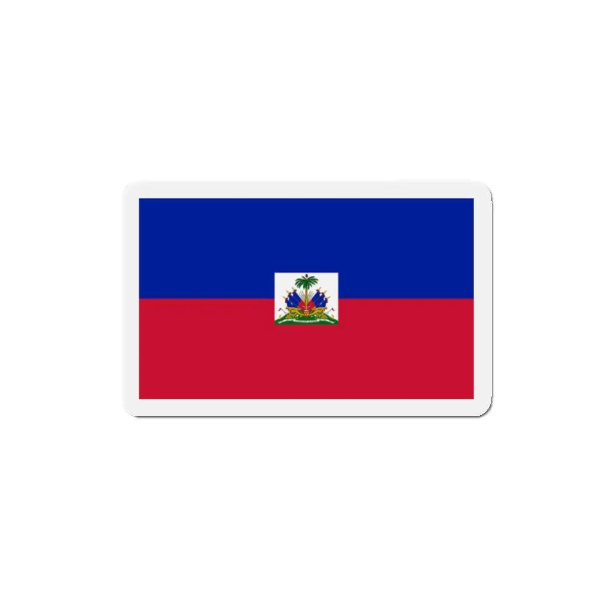 Aimant drapeau d’haïti rectangulaire couleurs vives