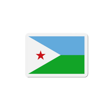 Aimant drapeau djibouti forme rectangulaire décoratif
