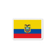Aimant drapeau équateur forme rectangulaire décoratif