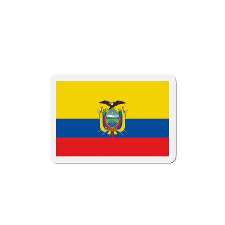 Aimant drapeau équateur forme rectangulaire décoratif