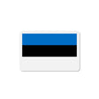 Aimant drapeau estonie forme rectangulaire décoratif