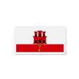 Aimant drapeau gibraltar forme rectangulaire déco métal