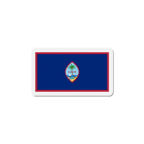 Aimant drapeau guam forme rectangulaire aspect décoratif