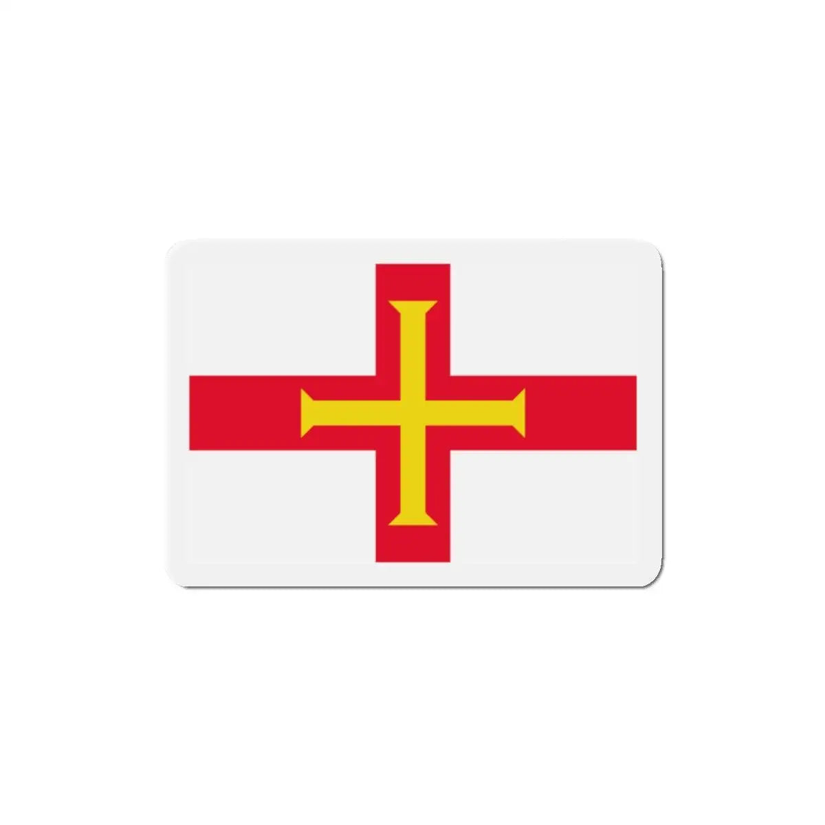 Aimant drapeau guernesey rectangulaire décoratif magnet