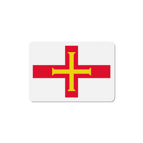 Aimant drapeau guernesey rectangulaire décoratif magnet