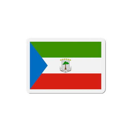Aimant drapeau guinée équatoriale forme rectangulaire coloré