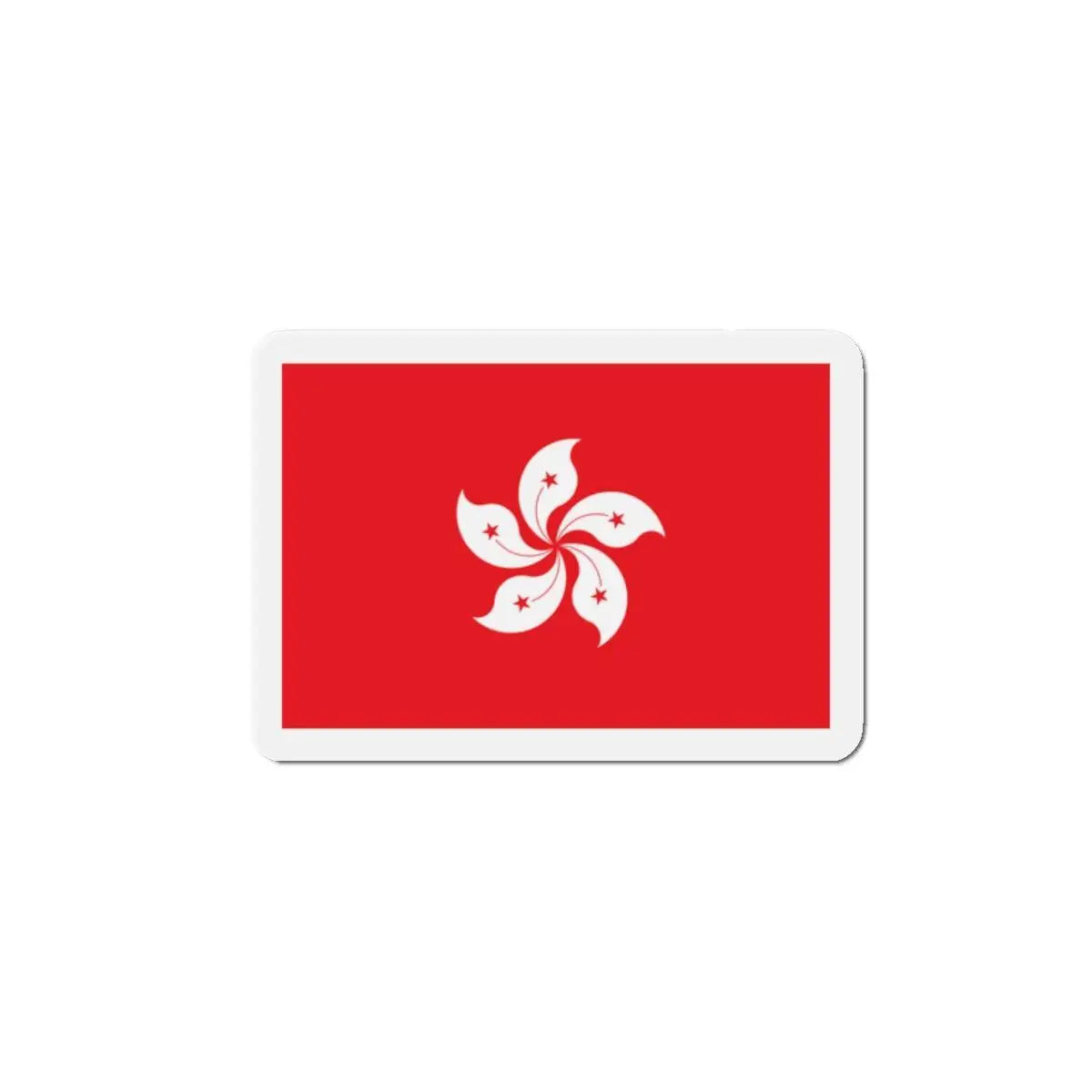 Aimant drapeau hong kong forme rectangulaire décoratif