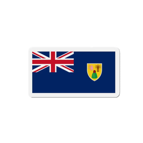 Aimant drapeau îles turques-et-caïques forme rectangulaire