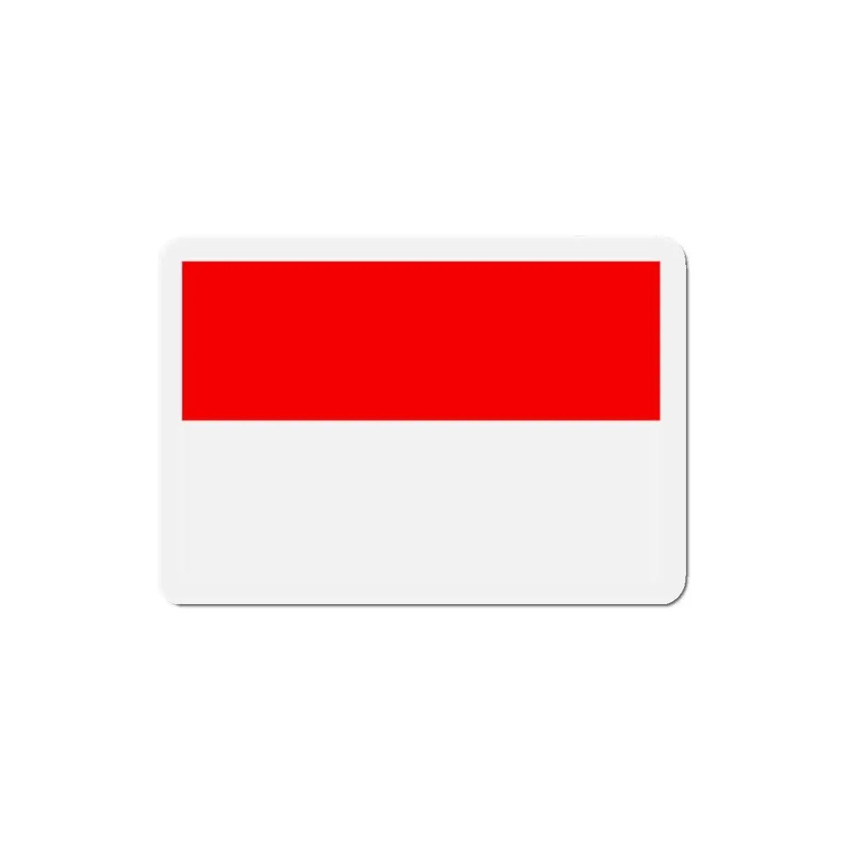 Aimant drapeau indonésie forme rectangulaire pratique déco