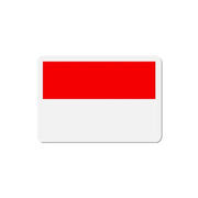 Aimant drapeau indonésie forme rectangulaire pratique déco
