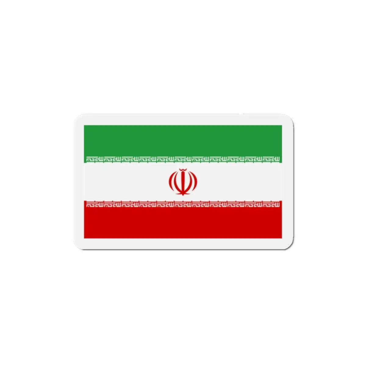 Aimant drapeau iran forme rectangulaire décoratif magnétique