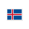 Aimant drapeau islande forme rectangulaire coloré décoratif