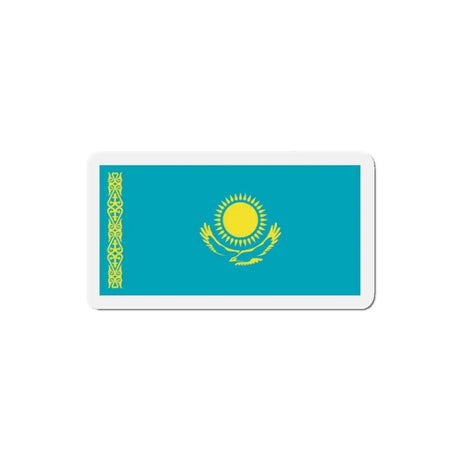 Aimant drapeau kazakhstan forme rectangulaire décoratif