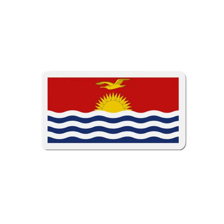 Aimant drapeau kiribati forme rectangulaire décoratif