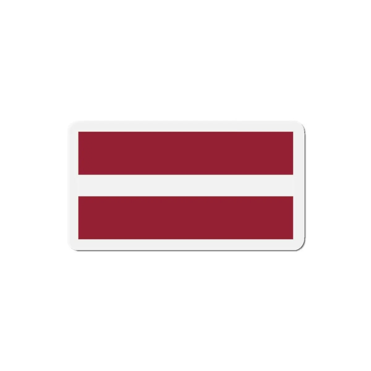 Aimant drapeau lettonie forme rectangulaire décoratif