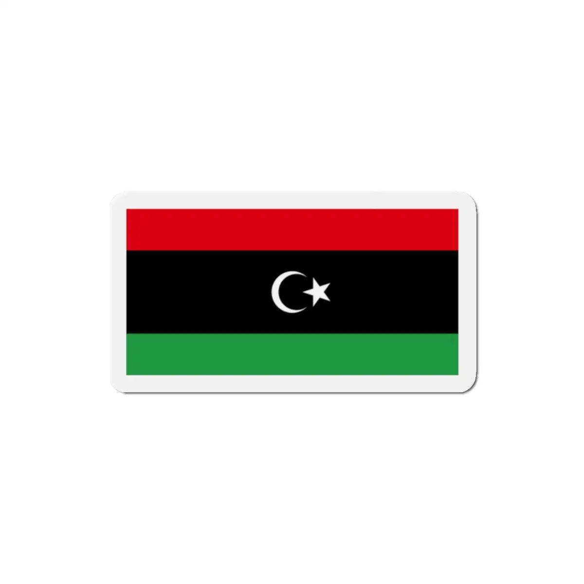 Aimant drapeau libye rectangulaire décor métal souvenir